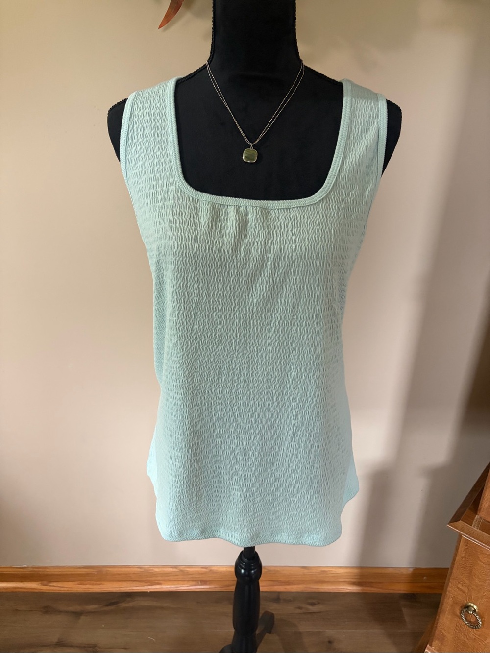 Maurices Light Mint Square-Neck Tank Top